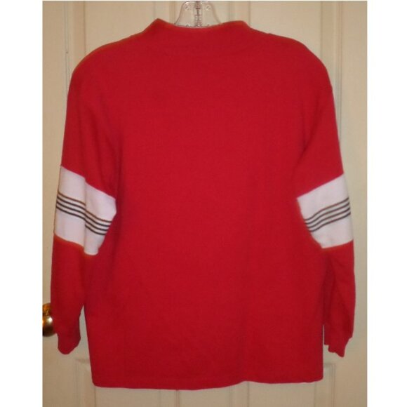 BONJOUR henley pull-over w/stand-up collar & knit-cuffs Sz S - Picture 4 of 4